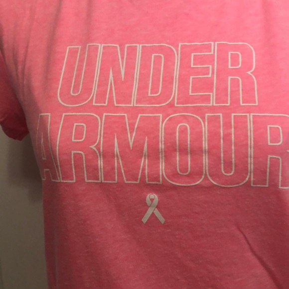 Under Armour Tops Nip Under Armour Breast Cancer Ss Tshirt Pink